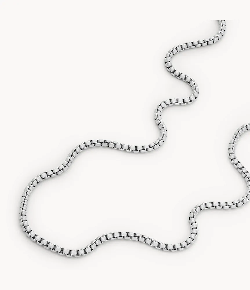 All Stacked Up Stainless Steel Chain Necklace