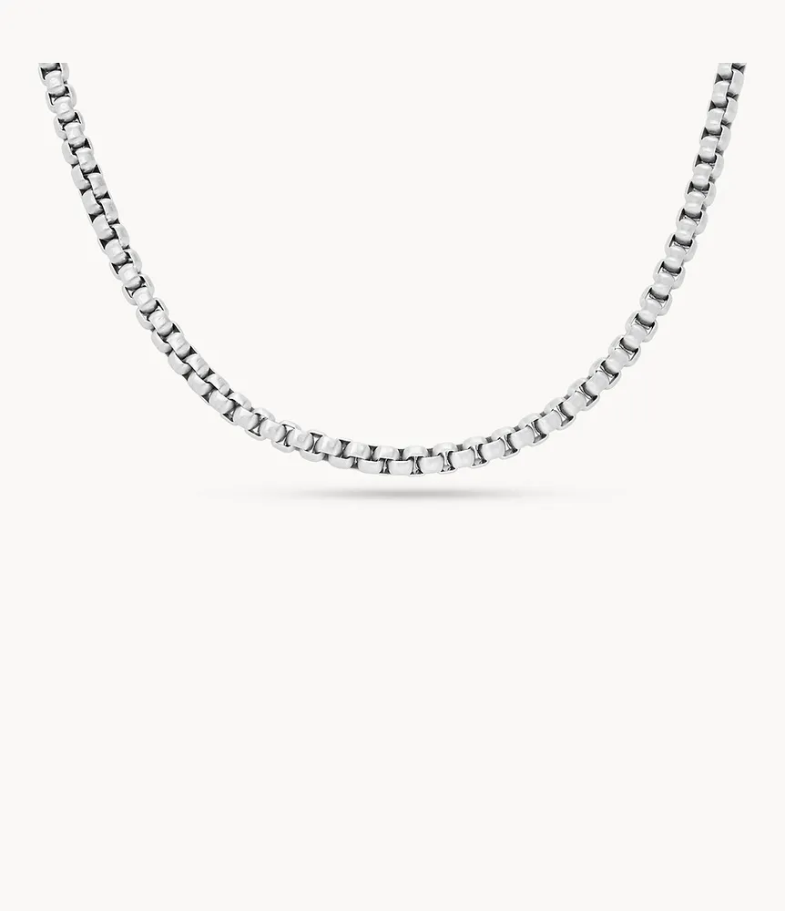 All Stacked Up Stainless Steel Chain Necklace