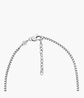 All Stacked Up Stainless Steel Chain Necklace