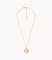 Harlow Linear Texture Gold-Tone Stainless Steel Chain Necklace