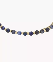 All Stacked Up Blue Lapis Beaded Bracelet