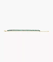 All Stacked Up Green Malachite Beaded Bracelet