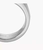 All Stacked Up Stainless Steel Signet Ring