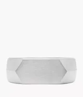 All Stacked Up Stainless Steel Signet Ring