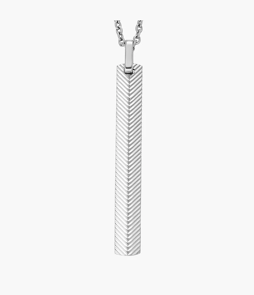 Harlow Linear Texture Stainless Steel Chain Necklace