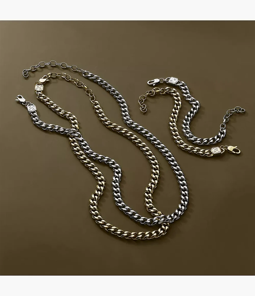 Bold Chains Gold-Tone Stainless Steel Chain Necklace