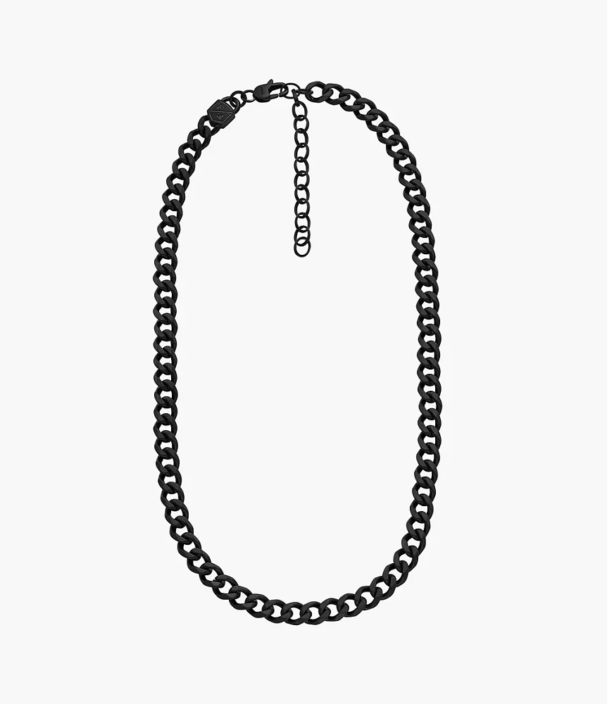 Bold Chains Black Stainless Steel Chain Necklace