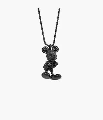 Disney Fossil Special Edition Black Stainless Steel Chain Necklace
