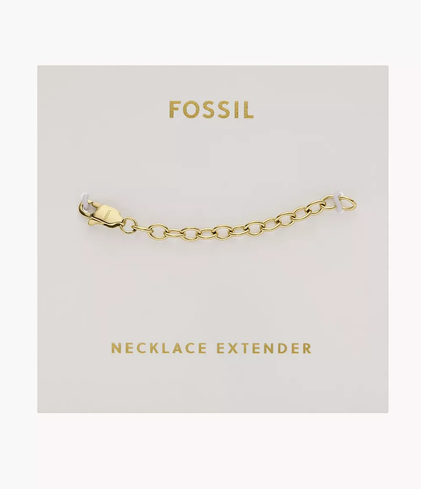 All Stacked Up Gold-Tone Stainless Steel Chain Necklace Extender