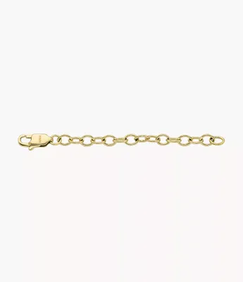 All Stacked Up Gold-Tone Stainless Steel Chain Necklace Extender