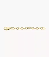 All Stacked Up Gold-Tone Stainless Steel Chain Necklace Extender