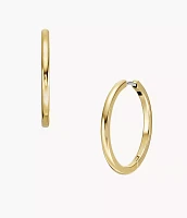 Ellis Essentials Gold-Tone Stainless Steel Hoop Earrings