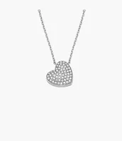 Sadie Glitz Heart Stainless Steel Pendant Necklace