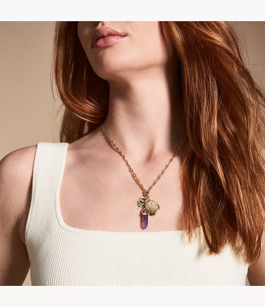 Modern & Magic Purple Amethyst Pendant Necklace