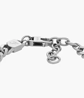 Harlow Linear Texture Chain Stainless Steel Bracelet