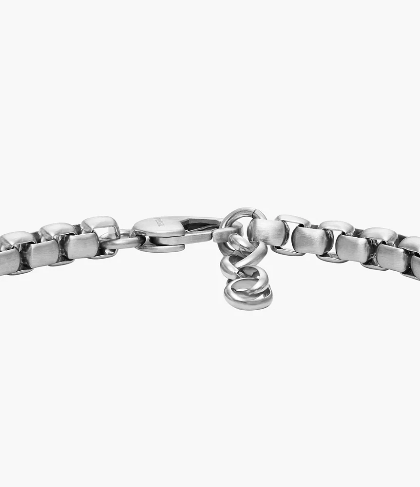 All Stacked Up Stainless Steel Chain Bracelet