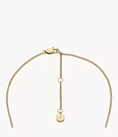 Sadie Locket Collection Gold-Tone Stainless Steel Pendant Necklace