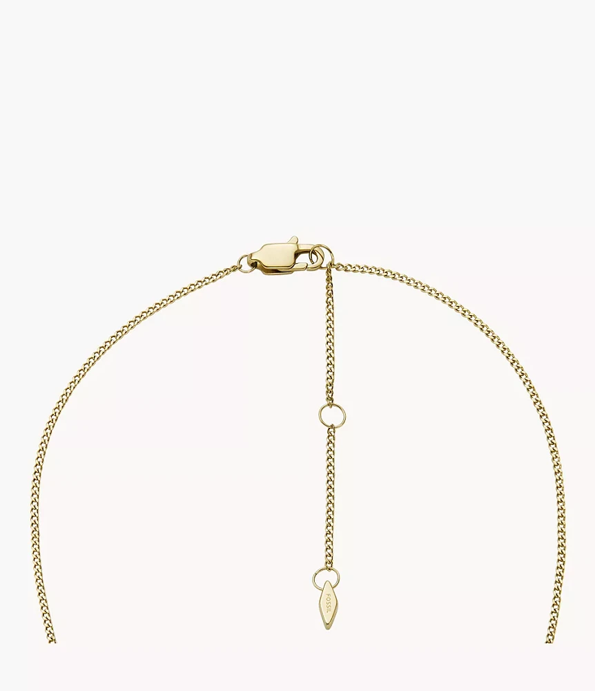 Harlow Locket Collection Gold-Tone Stainless Steel Pendant Necklace
