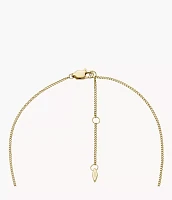 Harlow Locket Collection Gold-Tone Stainless Steel Pendant Necklace