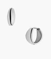 Ellis All Stacked Up Stainless Steel Hoop Earrings