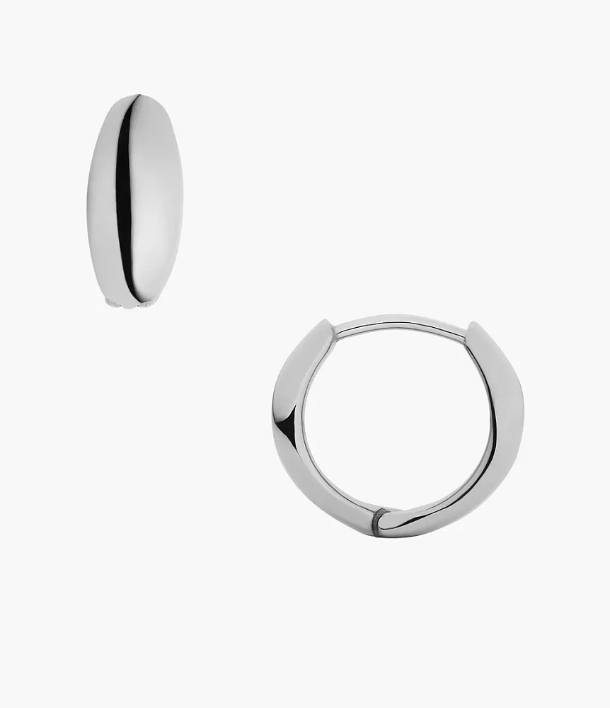 Ellis All Stacked Up Stainless Steel Hoop Earrings