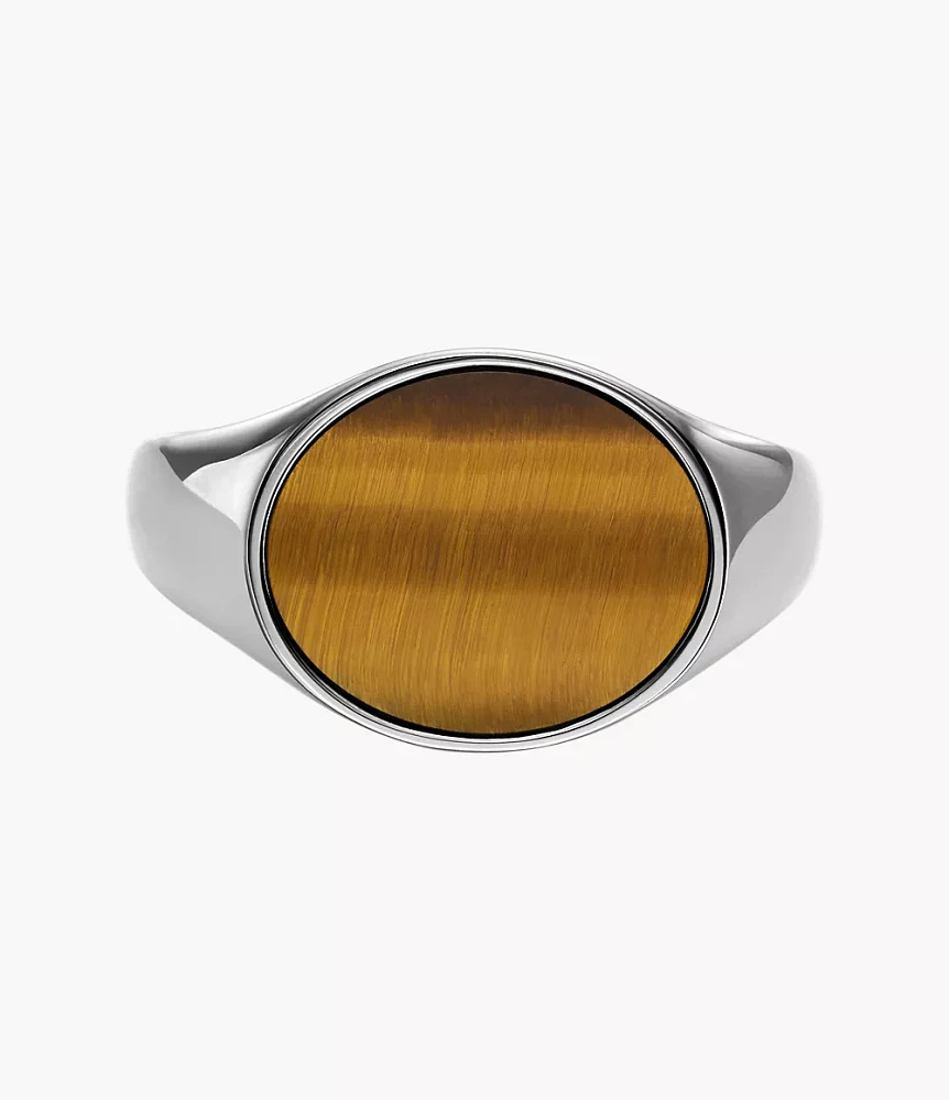 Ellis Signet Collection Brown Tiger's Eye Ring