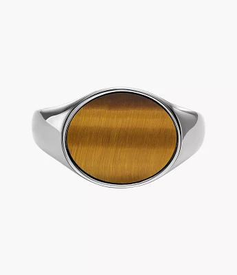 Ellis Signet Collection Brown Tiger's Eye Ring