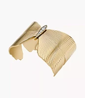 Butterfly Collection Gold-Tone Stainless Steel Cuff Bracelet