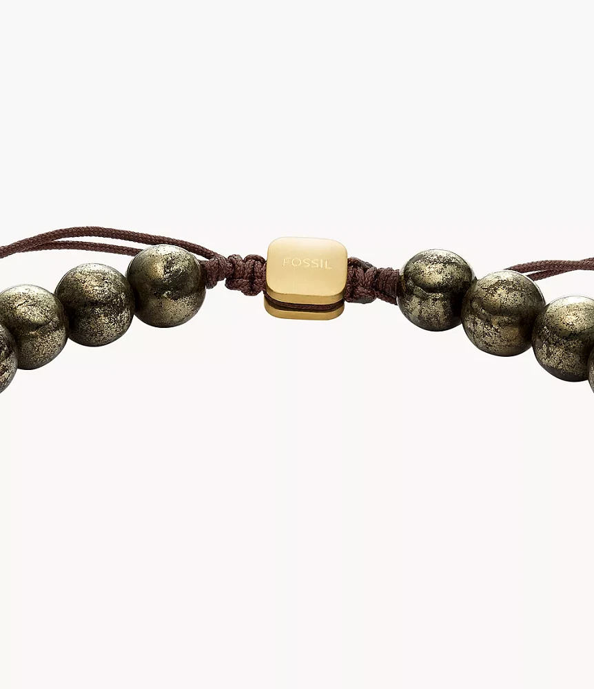 Galaxy Beads Grey Pyrite Beaded Bracelet