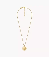 Lunar New Year Gold-Tone Stainless Steel Pendant Necklace