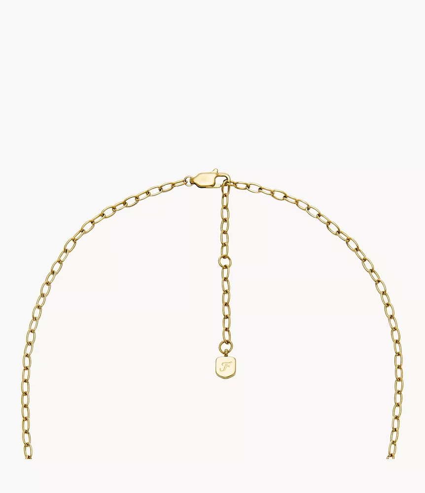Sadie All My Love Gold-Tone Stainless Steel Heart Pendant Necklace