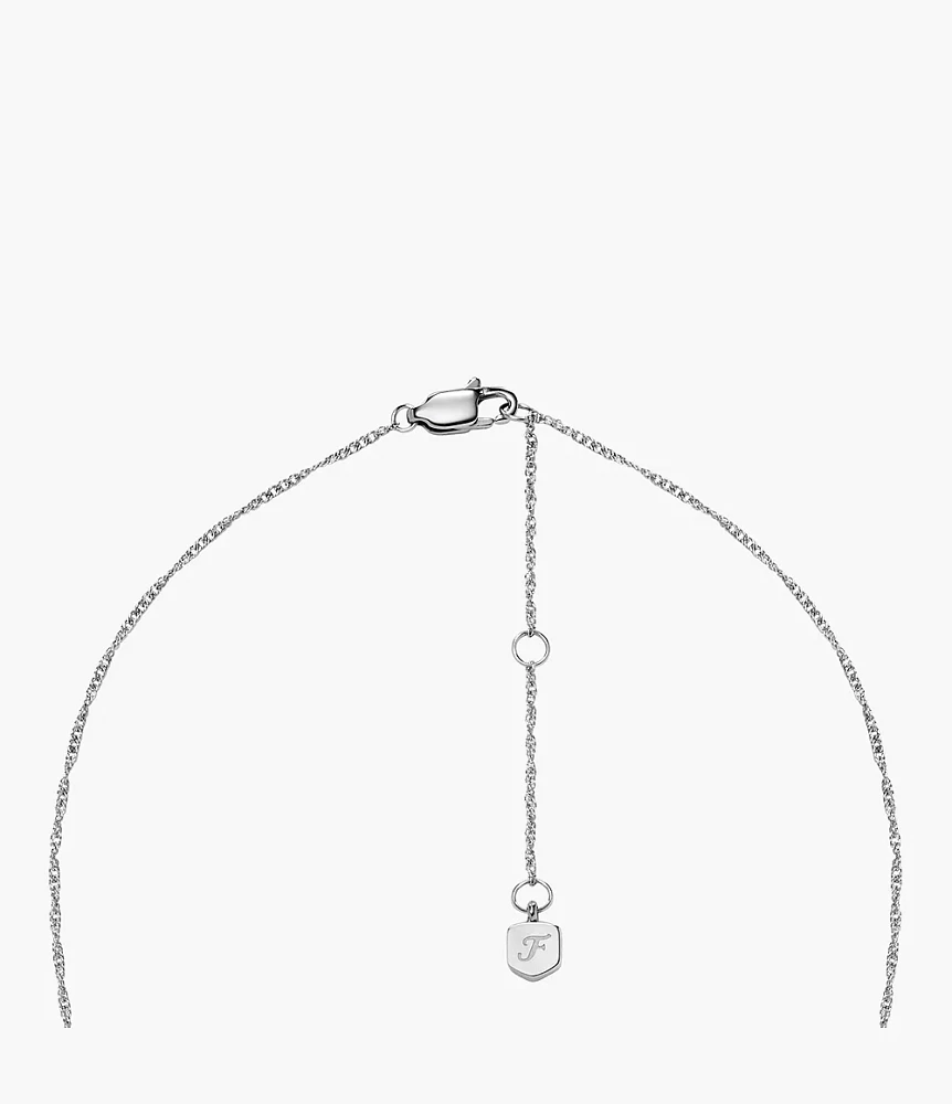 Legacy Heart Stainless Steel Rotating Pendant Necklace