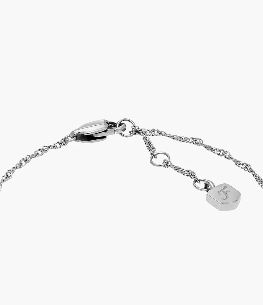 Legacy Heart Stainless Steel Rotating Chain Bracelet
