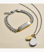 Drew Two-Tone Stainless Steel ID Bracelet
