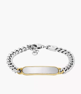 Drew Two-Tone Stainless Steel ID Bracelet