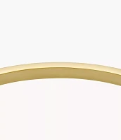 Ellis Pavé Glitz Gold-Tone Stainless Steel Bangle Bracelet
