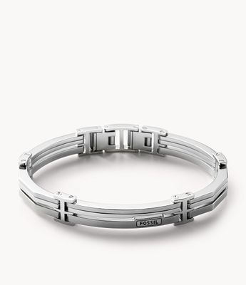 Men's Dress Stainless Steel Bangle Bracelet - JF84883040 - Fossil