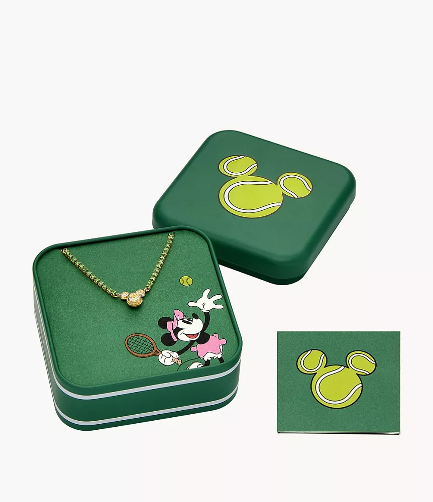 Disney Fossil Mickey Mouse Special Edition Crystal Tennis Necklace