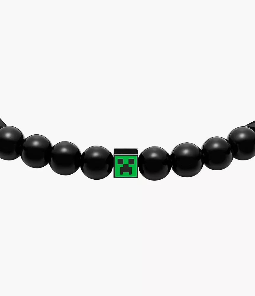 Minecraft x Fossil Special-Edition Beaded Bracelet