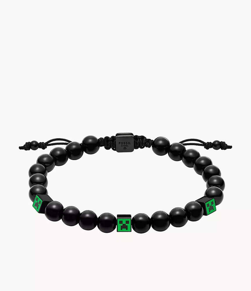 Minecraft x Fossil Special-Edition Beaded Bracelet