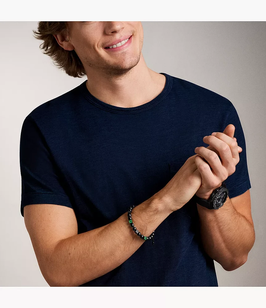 Minecraft x Fossil Special-Edition Beaded Bracelet