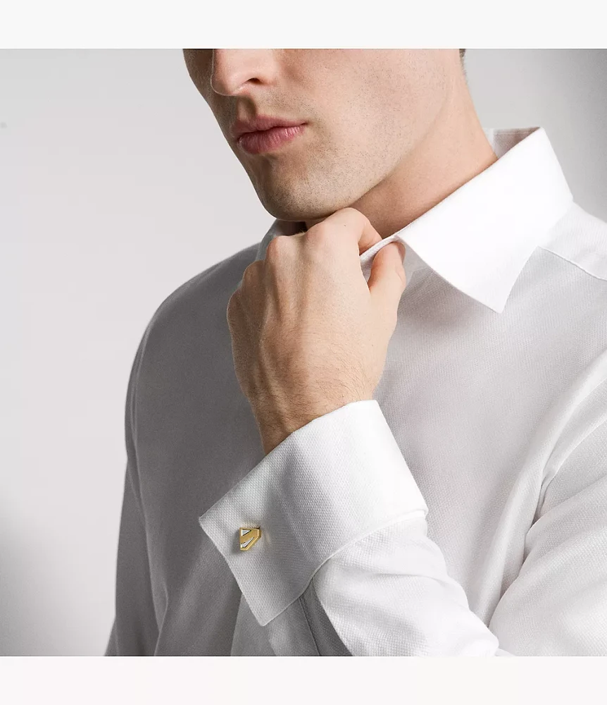 Superman x Fossil Two-Tone Stainless Steel Cuff Links
