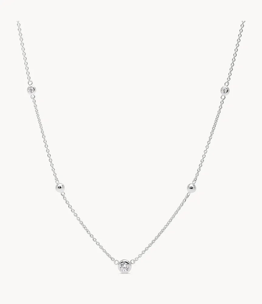Glitz Sterling Silver Necklace Box Set