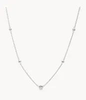 Glitz Sterling Silver Necklace Box Set