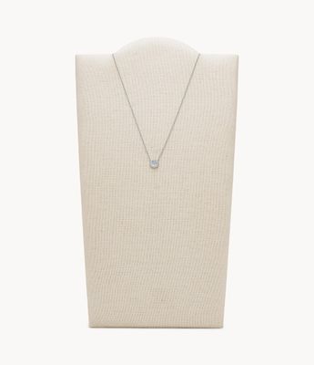 Elliott Mother-of-Pearl Sterling Silver Pendant Necklace - JFS00520040 - Fossil