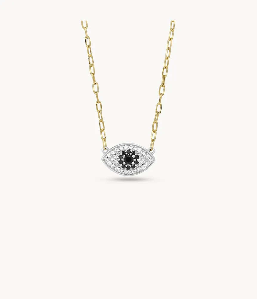Evil Eye 14K Gold Plated Sterling Silver Chain Necklace