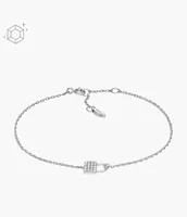 Sterling Silver Lock Chain Bracelet