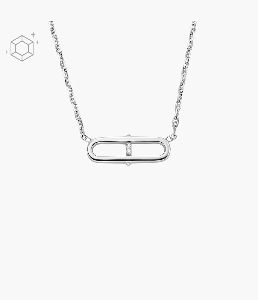 Sterling Heritage Sterling Silver Station Necklace