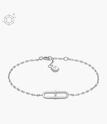 Sterling Heritage Sterling Silver Station Bracelet