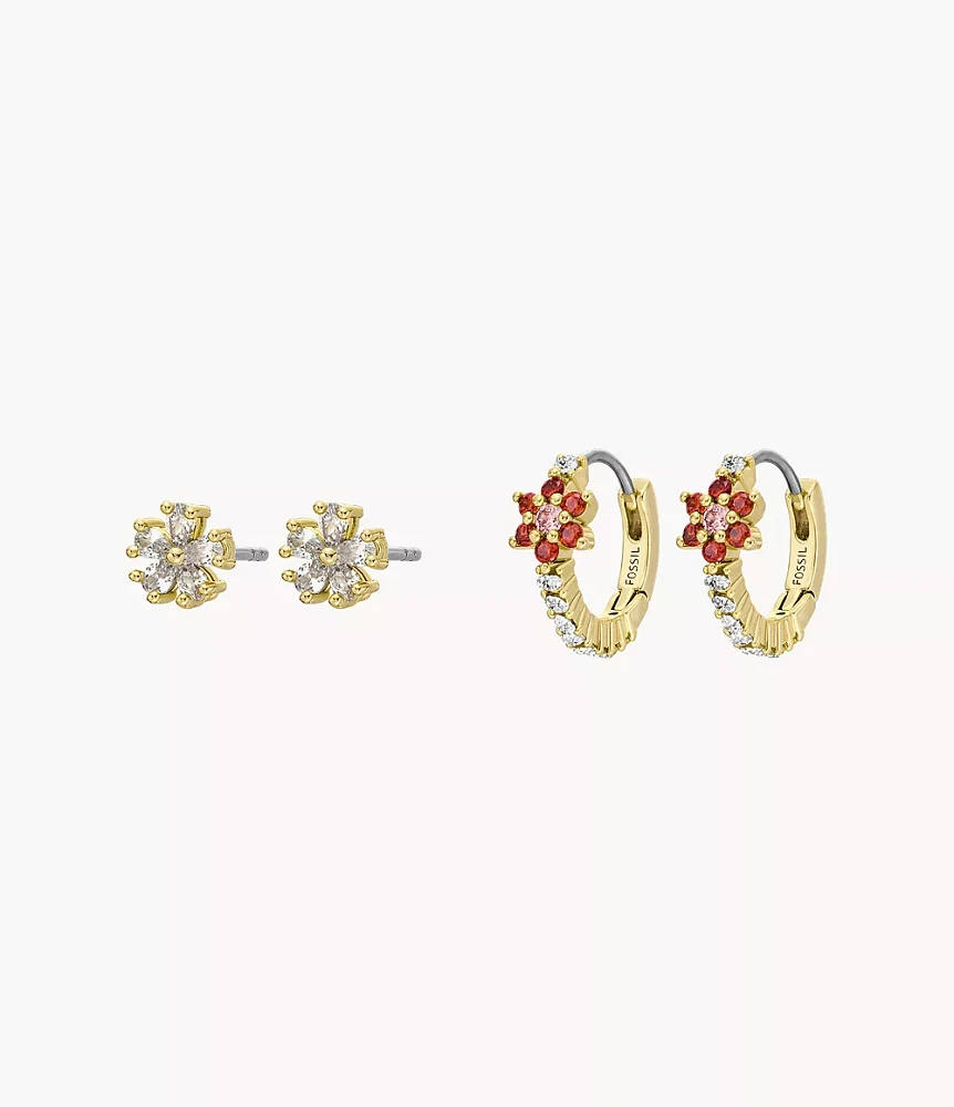 Garden Party Multicolour Crystals Earrings Set